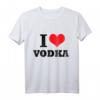 I Love Vodka T-Shirt - Lustiges Geschenk für Wodka-Liebhaber & Partyfans
