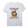 Lustiges Kaffee T-Shirt mit Eule - Witziger Spruch für Kaffeeliebhaber & Müde Menschen
