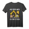Kinder 4. Geburtstag Jungen Bagger T-Shirt – Lustiges Geburtstagsgeschenk für kleine Baumaschinen-Fans & Party-Deko