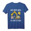 Kinder 4. Geburtstag Jungen Bagger T-Shirt – Lustiges Geburtstagsgeschenk für kleine Baumaschinen-Fans & Party-Deko