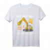 Kinder 4. Geburtstag Jungen Bagger T-Shirt – Lustiges Geburtstagsgeschenk für kleine Baumaschinen-Fans & Party-Deko