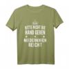 Bitte nicht die Hand geben niederknien reicht Abstand T-Shirt - Humorvolles Social Distancing Outfit & Geschenk für Corona-Zeiten