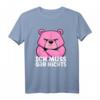 Lustiges rosa Bär T-Shirt - Ich muss gar nichts! Witziges Tiercartoon-Shirt für Humor- und Tierliebhaber, perfekt als Geschenk