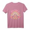 Kinder Ich Bin 4 Jahre Mädchen Geburtstag T-Shirt mit Regenbogen - Perfekt für den 4. Kindergeburtstag