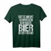 Bitte nicht Schubsen ich habe Bier in der Hand - Lustiges Sauf Spruch T-Shirt für Partyurlaub, Feiern und Gruppen