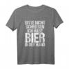 Bitte nicht Schubsen ich habe Bier in der Hand - Lustiges Sauf Spruch T-Shirt für Partyurlaub, Feiern und Gruppen