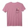Vogel-Fan-Art Lustiges pinkes Flamingo in der Tasche T-Shirt – Humorvolles Geschenk für Flamingo-Liebhaber & Florida-Style Fans