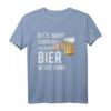 Bitte nicht schubsen ich habe Bier in der Hand T-Shirt – Lustiges Party-Shirt für Bierliebhaber & Männer