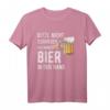 Bitte nicht schubsen ich habe Bier in der Hand T-Shirt – Lustiges Party-Shirt für Bierliebhaber & Männer