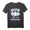 Moin Friesland Jungen & Mädchen T-Shirt - Nordsee Camping & Urlaub Sommerferien Geschenk für Kinder & Familien