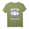 Moin Friesland Jungen & Mädchen T-Shirt - Nordsee Camping & Urlaub Sommerferien Geschenk für Kinder & Familien