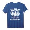 Moin Friesland Jungen & Mädchen T-Shirt - Nordsee Camping & Urlaub Sommerferien Geschenk für Kinder & Familien