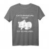Ich Schnarche Nicht Ich Schnurre Katzen Pyjama Schlaf T-Shirt - Lustiges Geschenk für Katzenliebhaber und Katzenmamas
