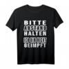 Bitte Abstand Halten Ich Bin Nicht Geimpft T-Shirt - Humorvolles Outfit für Ungeimpfte und Impfskeptiker, Geschenk für Corona-Schutzbewusste