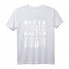 Bitte Abstand Halten Ich Bin Nicht Geimpft T-Shirt - Humorvolles Outfit für Ungeimpfte und Impfskeptiker, Geschenk für Corona-Schutzbewusste