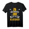 Darts 26 nicht 180 - Lustiges Dart Spruch T-Shirt für Dartfans & Dartspieler, Geschenkidee für Dart WM & Turniere