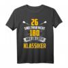 Darts 26 nicht 180 - Lustiges Dart Spruch T-Shirt für Dartfans & Dartspieler, Geschenkidee für Dart WM & Turniere