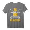 Darts 26 nicht 180 - Lustiges Dart Spruch T-Shirt für Dartfans & Dartspieler, Geschenkidee für Dart WM & Turniere