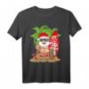 Lustiges Weihnachtsmann im Sommer Surfbrett T-Shirt – Perfekt für Strand, Hawaii, Urlaub & tropische Weihnachten