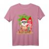 Lustiges Weihnachtsmann im Sommer Surfbrett T-Shirt – Perfekt für Strand, Hawaii, Urlaub & tropische Weihnachten