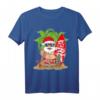 Lustiges Weihnachtsmann im Sommer Surfbrett T-Shirt – Perfekt für Strand, Hawaii, Urlaub & tropische Weihnachten