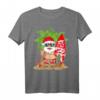Lustiges Weihnachtsmann im Sommer Surfbrett T-Shirt – Perfekt für Strand, Hawaii, Urlaub & tropische Weihnachten