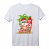 Lustiges Weihnachtsmann im Sommer Surfbrett T-Shirt – Perfekt für Strand, Hawaii, Urlaub & tropische Weihnachten