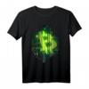 Bitcoin Code T-Shirt im Matrix Style mit Original BTC Logo - Für Miner, Trader & Hodler, Stylisches Kryptowährungen Fan-Shirt