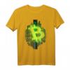 Bitcoin Code T-Shirt im Matrix Style mit Original BTC Logo - Für Miner, Trader & Hodler, Stylisches Kryptowährungen Fan-Shirt