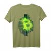 Bitcoin Code T-Shirt im Matrix Style mit Original BTC Logo - Für Miner, Trader & Hodler, Stylisches Kryptowährungen Fan-Shirt