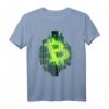 Bitcoin Code T-Shirt im Matrix Style mit Original BTC Logo - Für Miner, Trader & Hodler, Stylisches Kryptowährungen Fan-Shirt