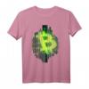 Bitcoin Code T-Shirt im Matrix Style mit Original BTC Logo - Für Miner, Trader & Hodler, Stylisches Kryptowährungen Fan-Shirt