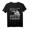 Scharfschütze T-Shirt mit Spruch 'Was mich nicht umbringt sollte rennen' - Vintage Bundeswehr Geschenk für Militär- und Scharfschützenfans