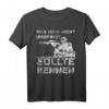 Scharfschütze T-Shirt mit Spruch 'Was mich nicht umbringt sollte rennen' - Vintage Bundeswehr Geschenk für Militär- und Scharfschützenfans