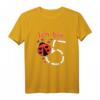 Kinder Mädchen 5 Jahre Geburtstags T-Shirt mit Marienkäfer - Perfekt für den 5. Geburtstag, Feier und Kindergarten