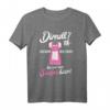 Dirndl brauch ich nicht bin nur zum Saufen hier T-Shirt - Lustiges Oktoberfest Geschenk in pink für Bierliebhaber und Partyfans