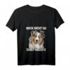 Damen Australian Shepherd T-Shirt mit V-Ausschnitt – Lustiges Hundemotiv, Geschenk für Hundebesitzer & Züchter