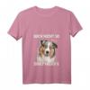 Damen Australian Shepherd T-Shirt mit V-Ausschnitt – Lustiges Hundemotiv, Geschenk für Hundebesitzer & Züchter