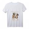 Damen Australian Shepherd T-Shirt mit V-Ausschnitt – Lustiges Hundemotiv, Geschenk für Hundebesitzer & Züchter