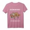 Ich bin in Rente, ich muss gar nix Faultier Langarmshirt – Lustiges Geschenk für Rentner und Faultier-Liebhaber