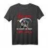 Sensenmann Spruch T-Shirt – Lächle du kannst sie nicht alle töten, lustiges Geschenk für Humorliebhaber zu Weihnachten, Vatertag & Jahrestag