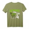 Kinder 4 Jahre Dino Dinosaurier Geburtstags T-Shirt - Cooles Outfit für Dino-Fans und Dino-Party Motto