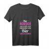 Damen Pink T-Shirt mit V-Ausschnitt - Lustiges Bier Spruch 'Nur hübsch sein reicht nicht man muss auch bier trinken' für Junggesellinnenabschied & Partyreisen