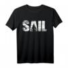Retro Segeln T-Shirt im Distressed Look | Segler Geschenkidee für Wassersportfans mit Segelboot-Design