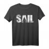 Retro Segeln T-Shirt im Distressed Look | Segler Geschenkidee für Wassersportfans mit Segelboot-Design