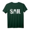 Retro Segeln T-Shirt im Distressed Look | Segler Geschenkidee für Wassersportfans mit Segelboot-Design