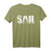 Retro Segeln T-Shirt im Distressed Look | Segler Geschenkidee für Wassersportfans mit Segelboot-Design