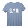 Retro Segeln T-Shirt im Distressed Look | Segler Geschenkidee für Wassersportfans mit Segelboot-Design