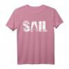 Retro Segeln T-Shirt im Distressed Look | Segler Geschenkidee für Wassersportfans mit Segelboot-Design