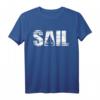 Retro Segeln T-Shirt im Distressed Look | Segler Geschenkidee für Wassersportfans mit Segelboot-Design